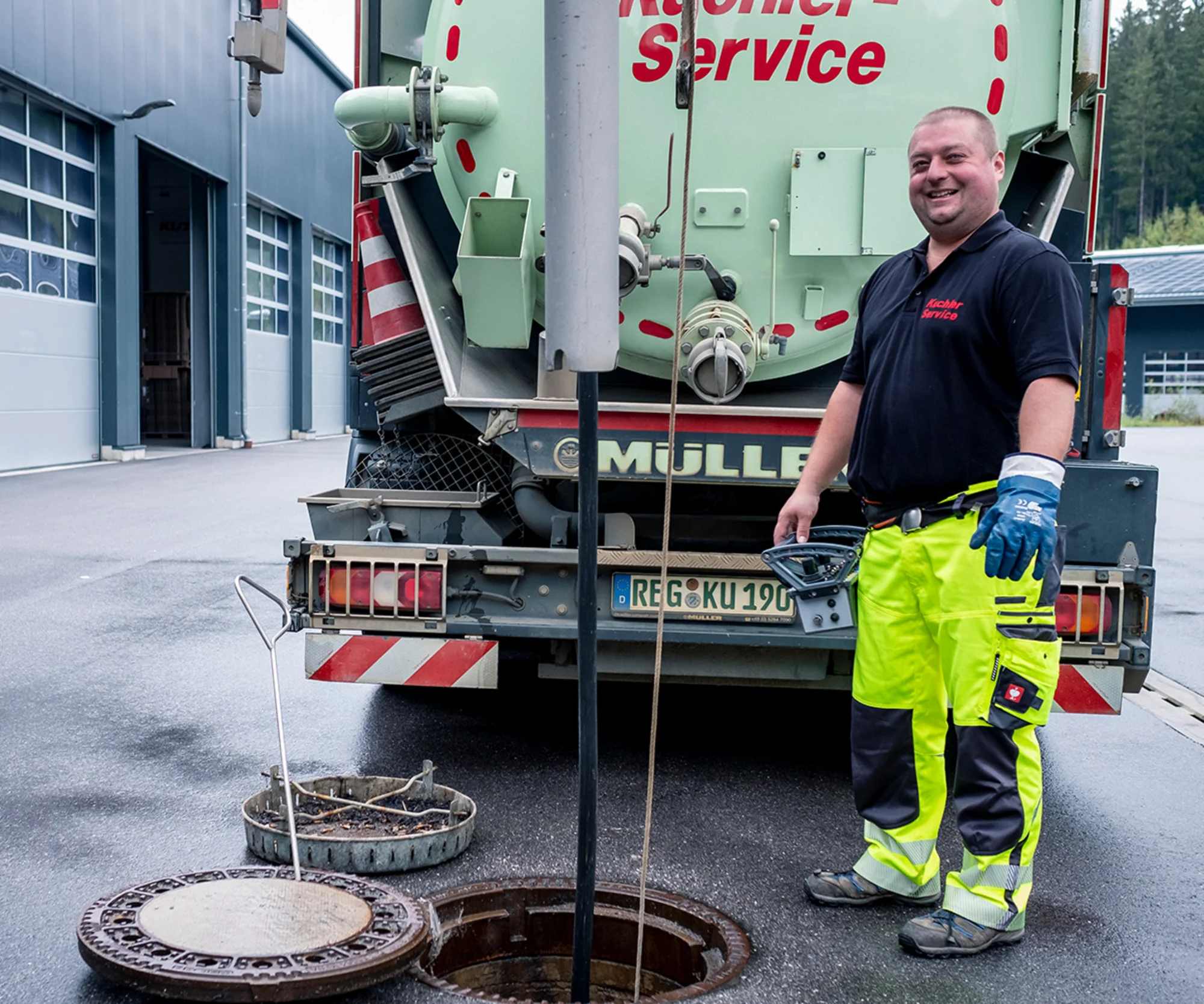 Saugbaggerarbeiten auf Baustellen in Eschborn
